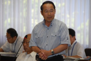 広島駅南口広場の再整備では広島駅電停の上部の移動も含めた回遊性の向上を求めました。
